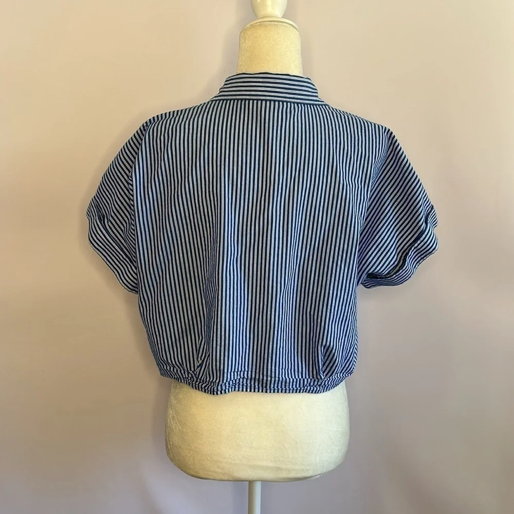 MICHAEL Michael Kors Blue Striped Women's Top
